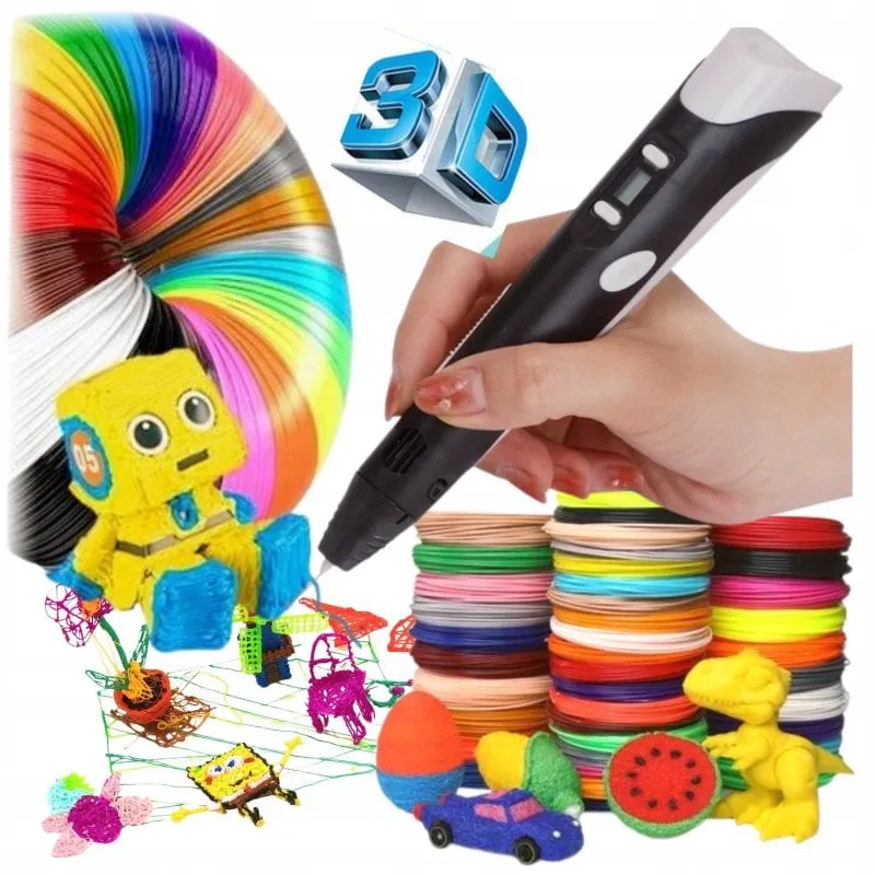 Schermo LED Arzopa 3D Smart Pen da 100 m, 20 colori nero