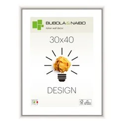 Cornice legno (30x40cm) DESIGN FRANK Bianco lucido 12 BI 11