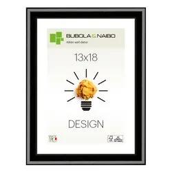 Cornice legno (13x18cm) DESIGN FRANK Nero lucido 12 NE 04
