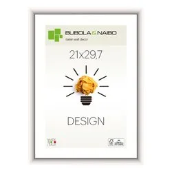 Cornice legno (21x29,7cm) DESIGN FRANK Bianco lucido 12 BI MA4