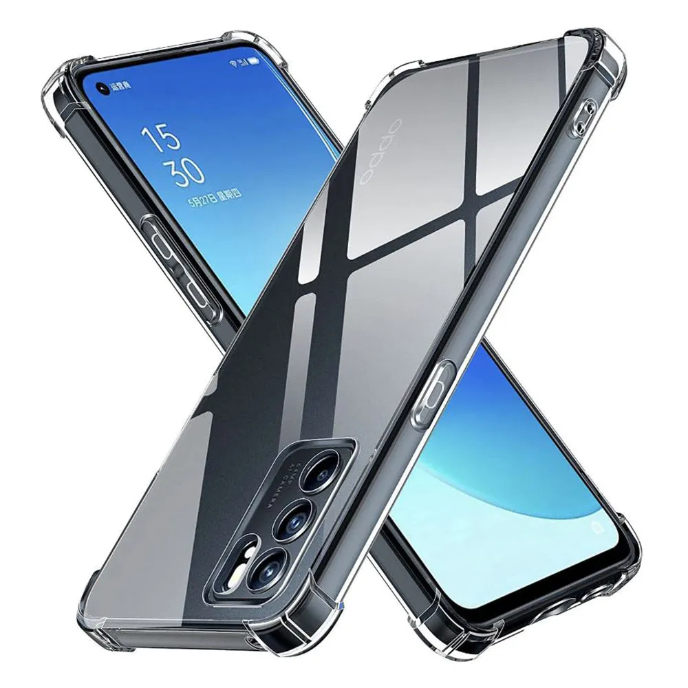 Custodia per Oppo Reno6 5G, Techsuit, Shockproof Clear, Trasparente