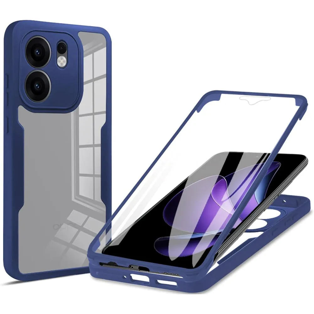 Custodia per Oppo Reno13 FS 5G / Reno13 F 4G / Reno13 F, Techsuit, ColorVerse 360, Blu