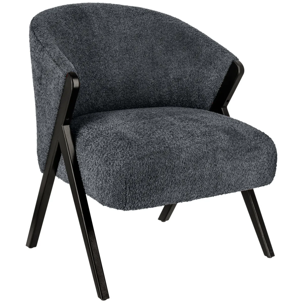 VEGA Poltrona Caso; 69x70x77 cm (LxPxH); seduta nero, struttura nero