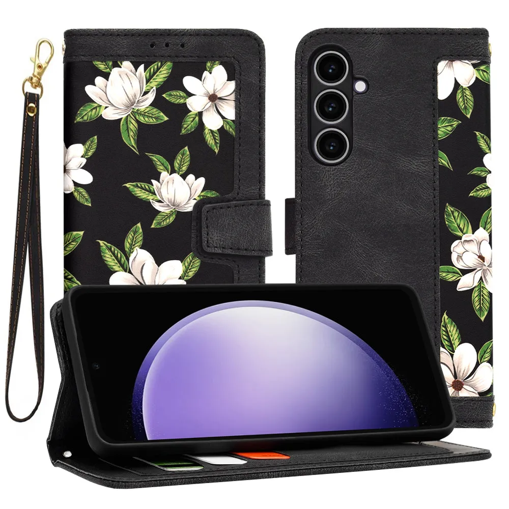 Custodia per Samsung Galaxy S23 FE S711, Techsuit, FlipCraft, Nera