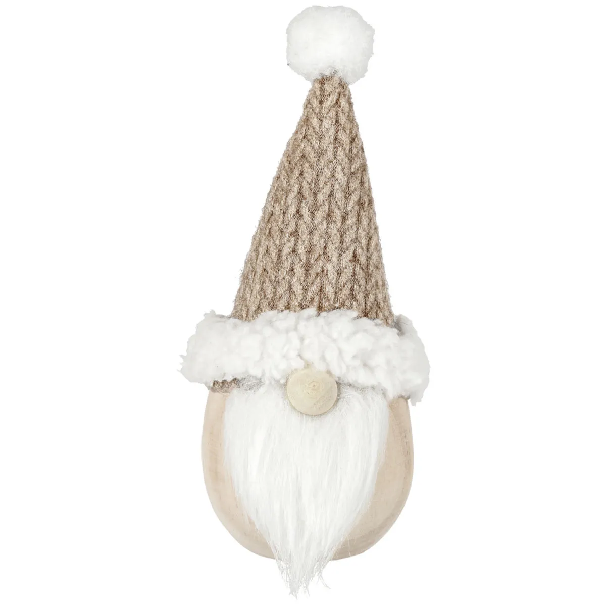 Gnomo Agon; 5.5x5.5x15 cm (LxLxH); beige/bianco/naturale