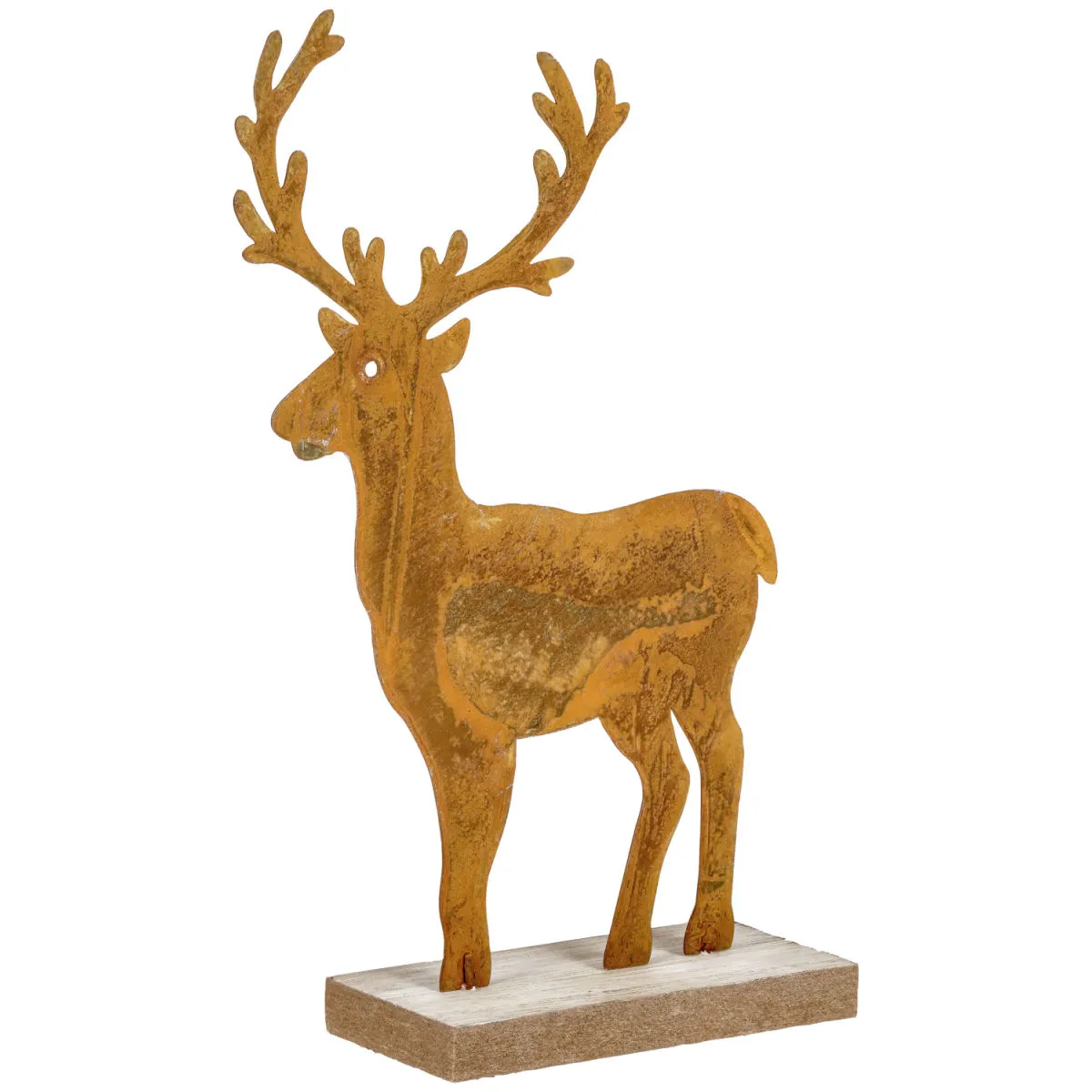 Cervo decorativo Agan; 14x5x21.5 cm (LxLxH); marrone/naturale