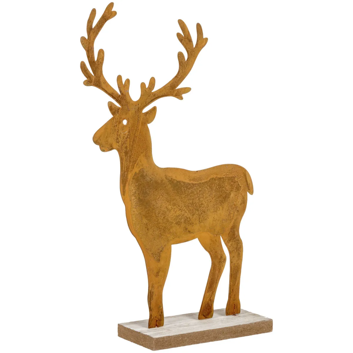 Cervo decorativo Agan; 19.5x6x31 cm (LxLxH); marrone/naturale