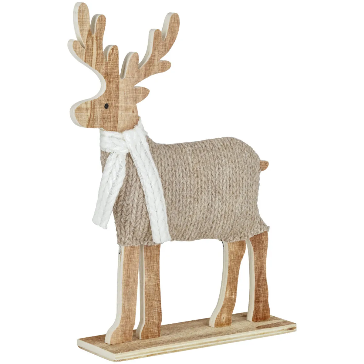 Cervo Agresa; 26x6x30.5 cm (LxLxH); beige/bianco/naturale