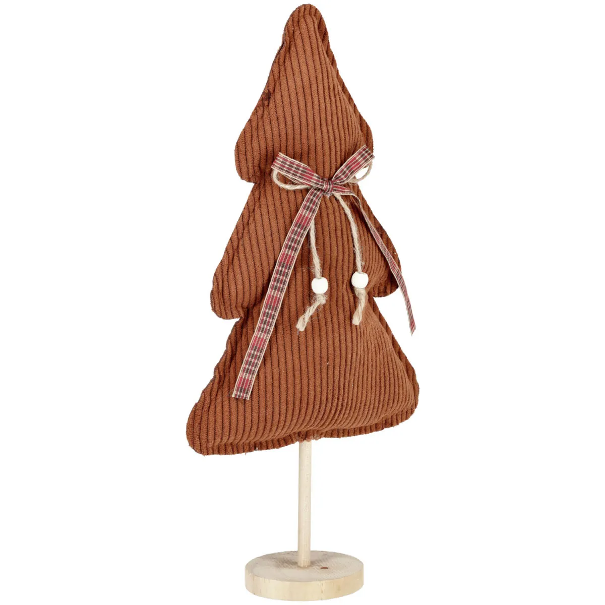 Albero decorativo Abetare; 17.5x7x36 cm (LxLxH); marrone/naturale/bianco
