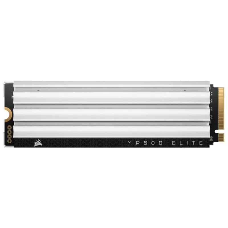 Corsair MP600 ELITE SSD PCIe Gen4 x4 NVMe M.2 da 2 TB per PS5 con dissipatore di calore bianco