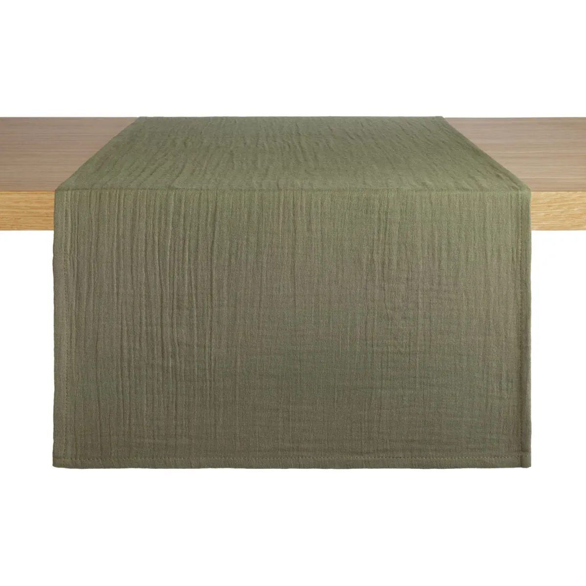 ERWIN M. Runner tavola Silena; 40x130 cm (LxL); verde oliva