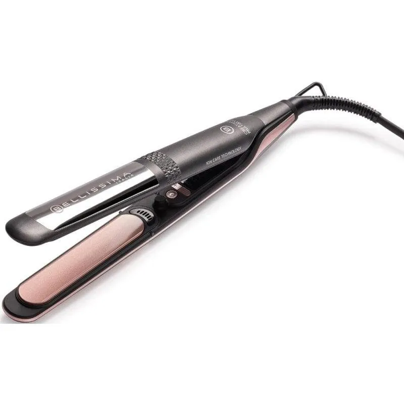 Piastra per Capelli Ceramica Cheratina Bellissima Creativity Multistyle 230ºC 5 Impostazioni Ionico Spegnimento Automatico Display Rosa