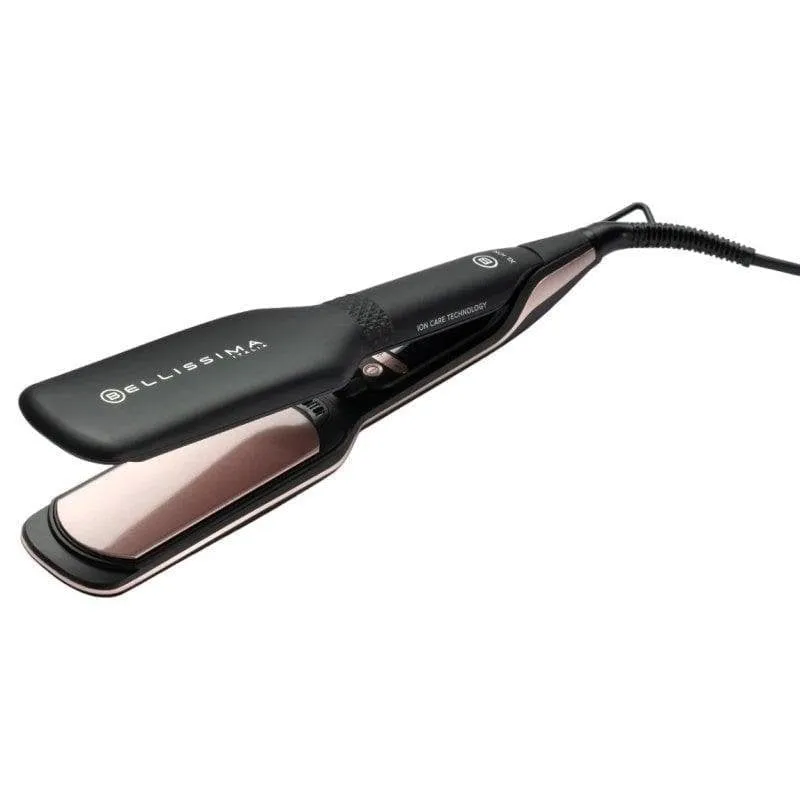 Piastra per Capelli Ceramica Professionale Bellissima XL Ion 230ºC 5 Impostazioni Piastre Larghe Ionico Spegnimento Automatico Rosa