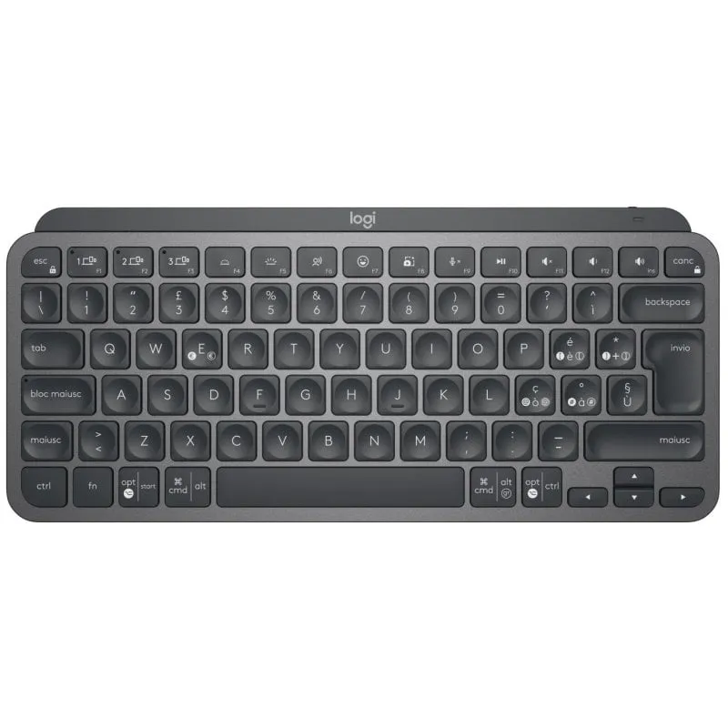 Tastiera Logitech MX Keys Mini for Business RF Wireless + Bluetooth QWERTY Grafite Italiana