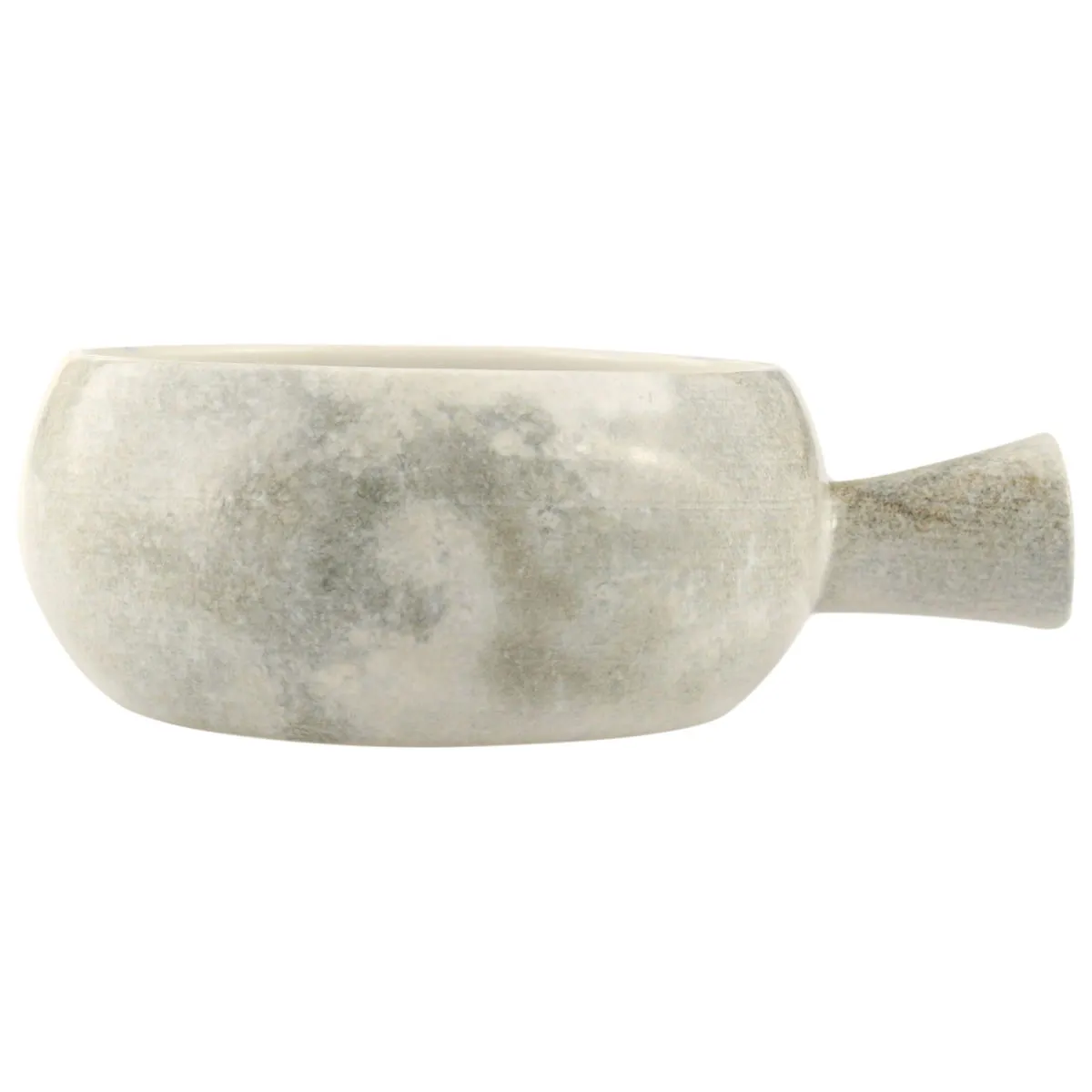 6x Porland Ciotola Selene con manico; 600 ml, 14x6.25 cm (ØxH); grigio/bianco; rotonda; 6 pz. / Pacco