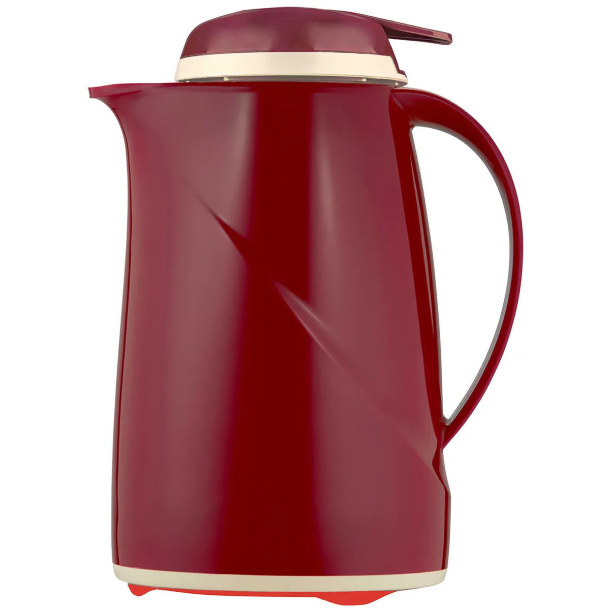 helios caraffa termica Wave Push; 600 ml, 12.8x22.3 cm (ØxH); rosso