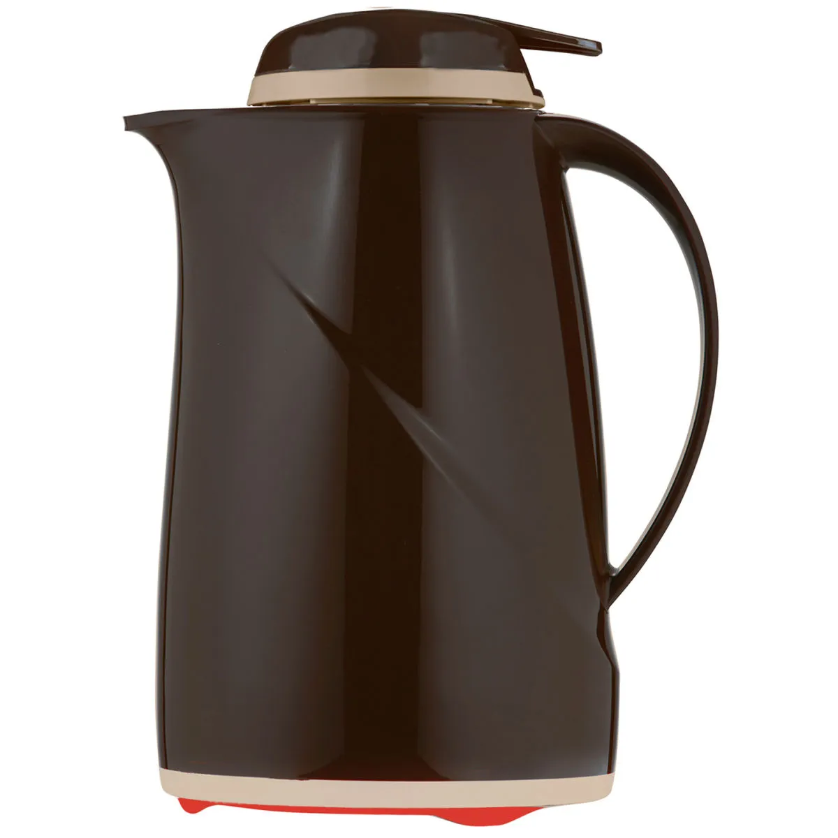 helios caraffa termica Wave Push; 600 ml, 12.8x22.3 cm (ØxH); moka