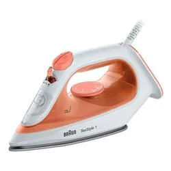 Ferro stiro vapore 1900W Antiaderente TEXSTYLE 1 SI1009OR Orange e White 0127407000