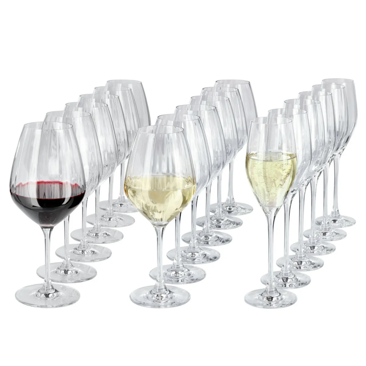 VEGA Set bicchieri Leya 18 pezzi; 22.1 cm (H); trasparente