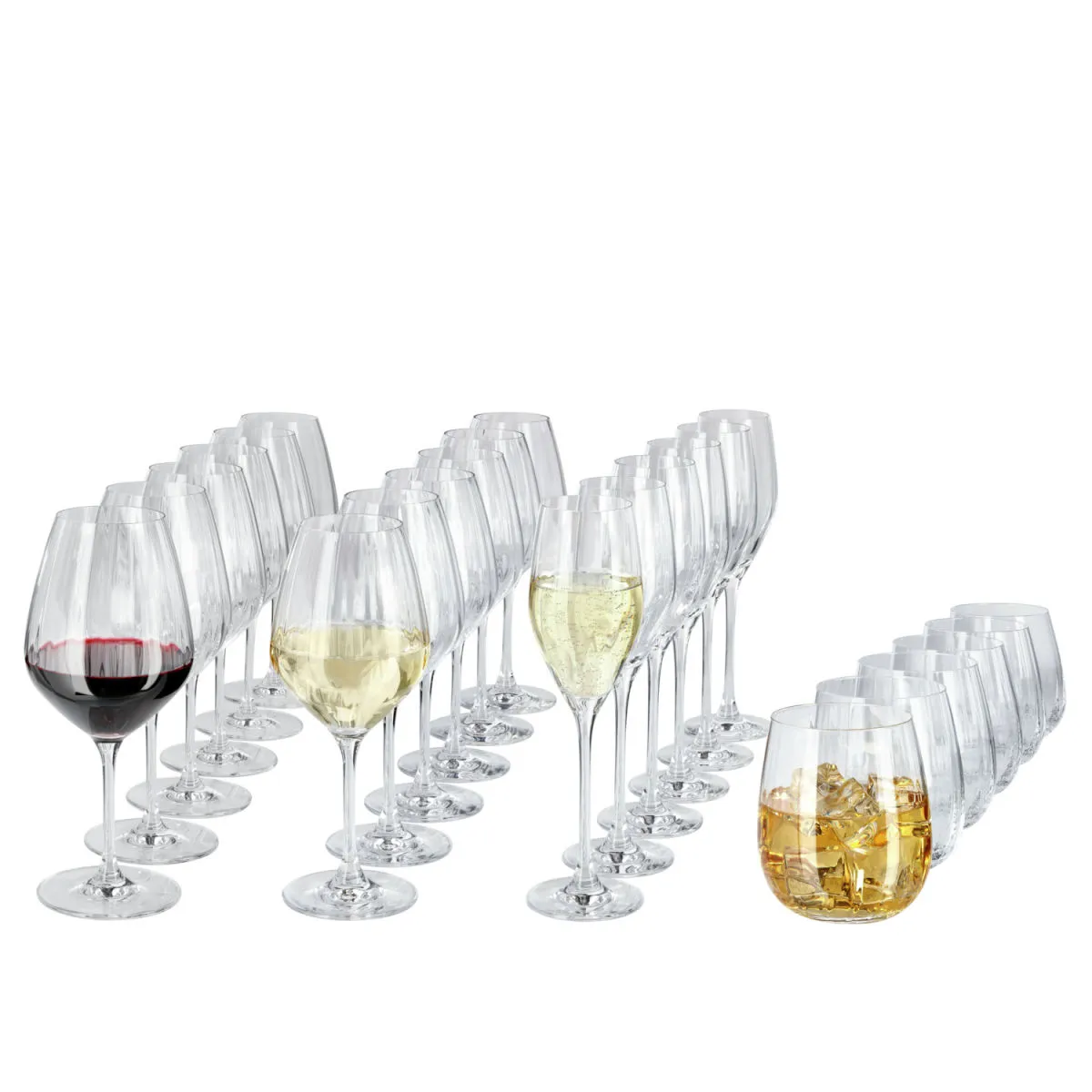 VEGA Set bicchieri Leya 24 pezzi; 22.1 cm (H); trasparente