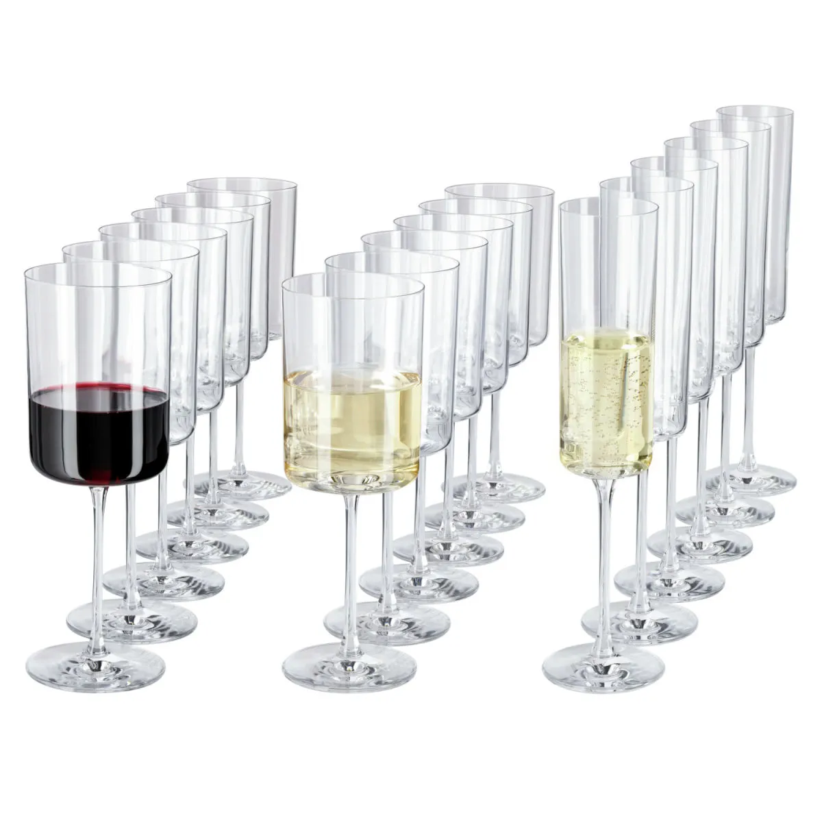 VEGA Set bicchieri Lya 18 pezzi; 23 cm (H); trasparente