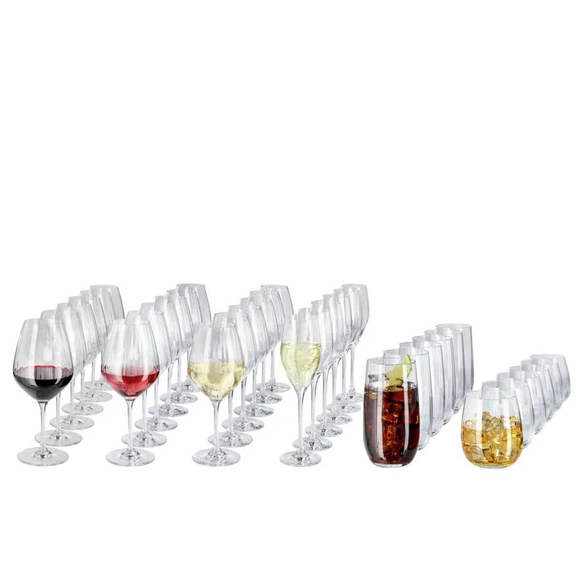 VEGA Set bicchieri Leya 36 pezzi; 22.1 cm (H); trasparente