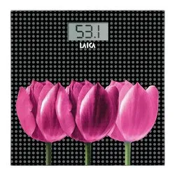 Bilancia pesapersone POP Tulipani Black PS1075L