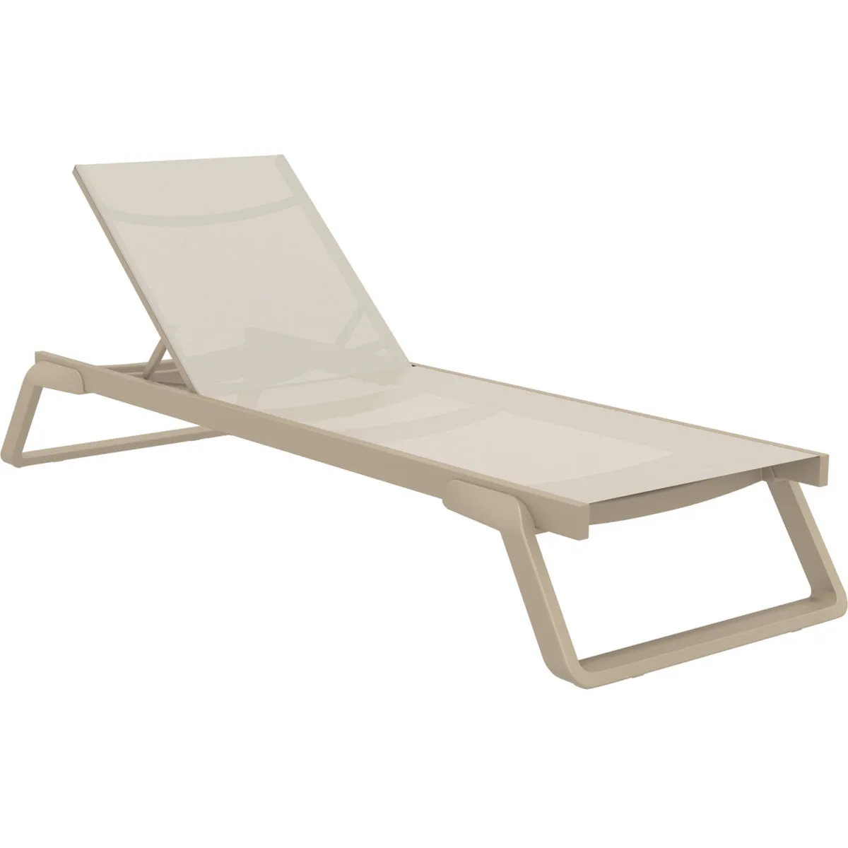 Siesta Lettino prendisole Tropic; 210x72x31 cm (LxLxH); tortora