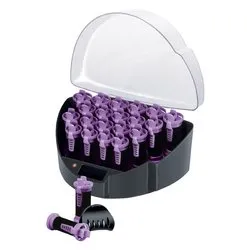 Arricciacapelli FAST CURLS 20 Bigodini Black e Purple KF40E