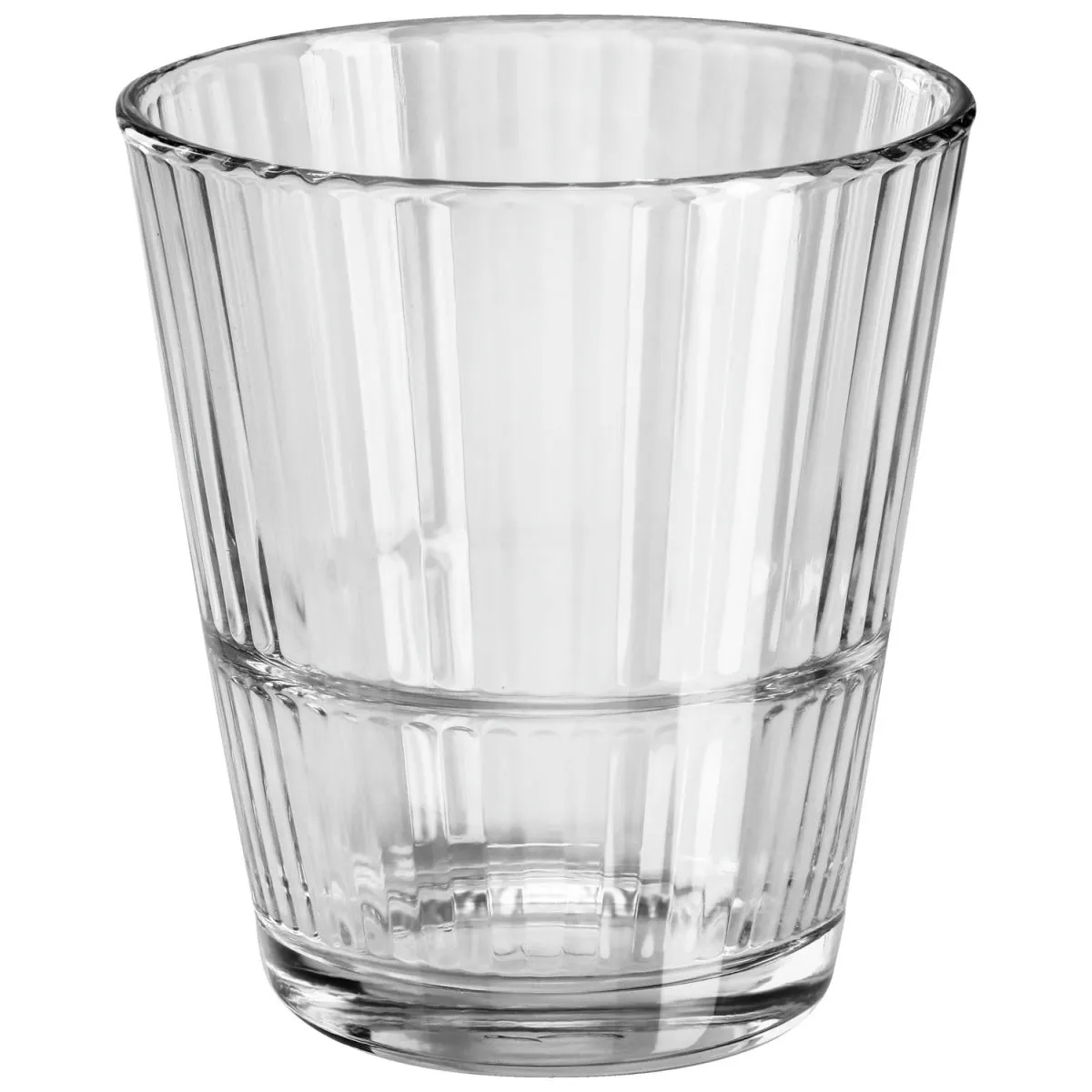 12x Pasabahçe Tumbler basso Grande Sunray; 290 ml, 6x9.8 cm (ØxH); trasparente; 12 pz. / Pacco