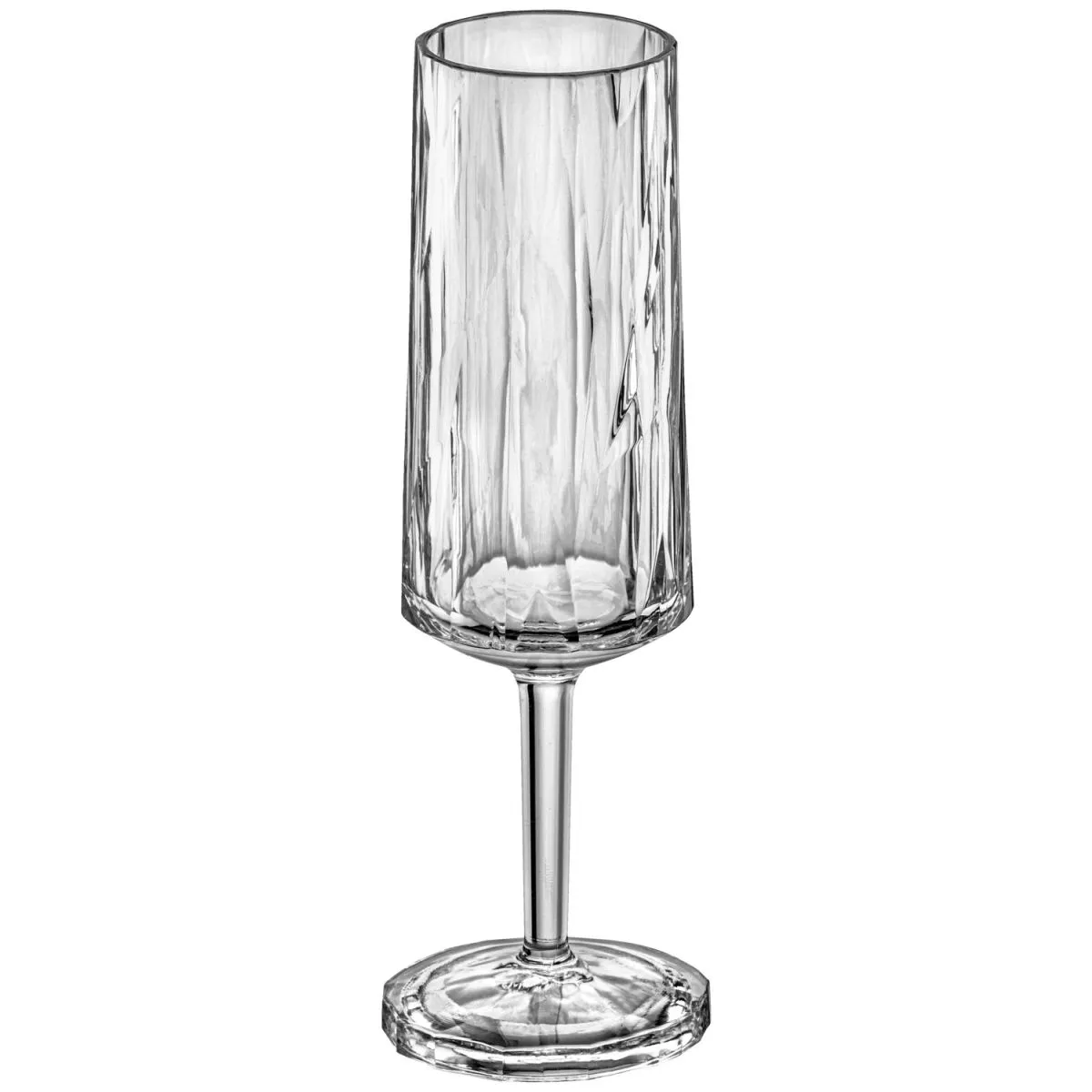 70x koziol Flûte Club N. 14 Superglas con marcatura; 180 ml, 6.6x20.2 cm (ØxH); trasparente; 0.1 l Segno di riempimento, 70 pz. / Pacco