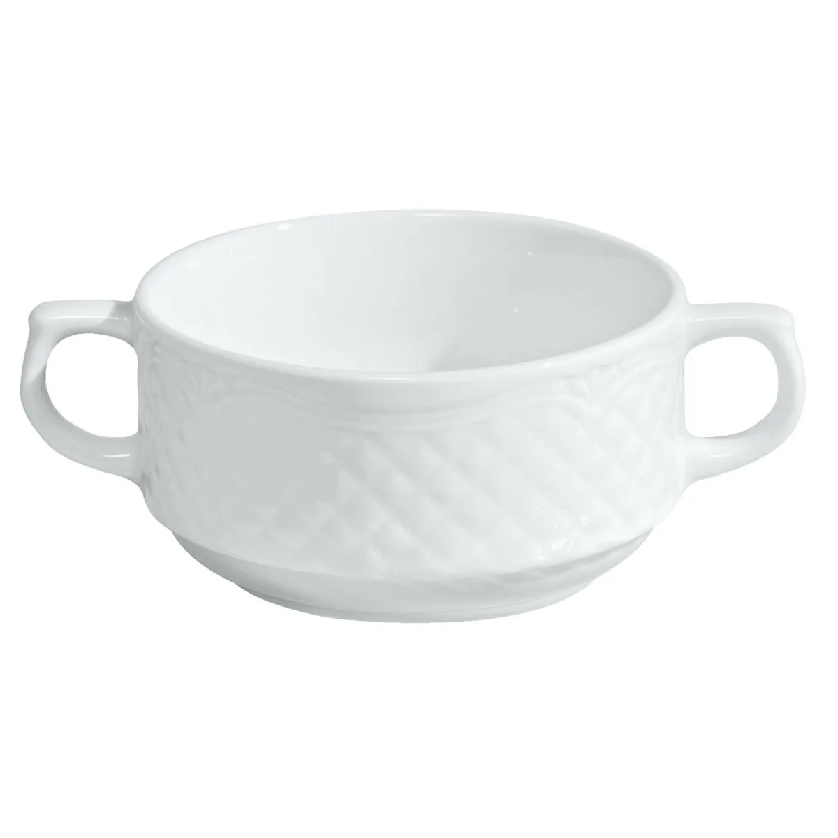 6x VEGA Tazza consommè Zurigo; 300 ml, 10.3x5.5 cm (ØxH); bianco; rotonda; 6 pz. / Pacco