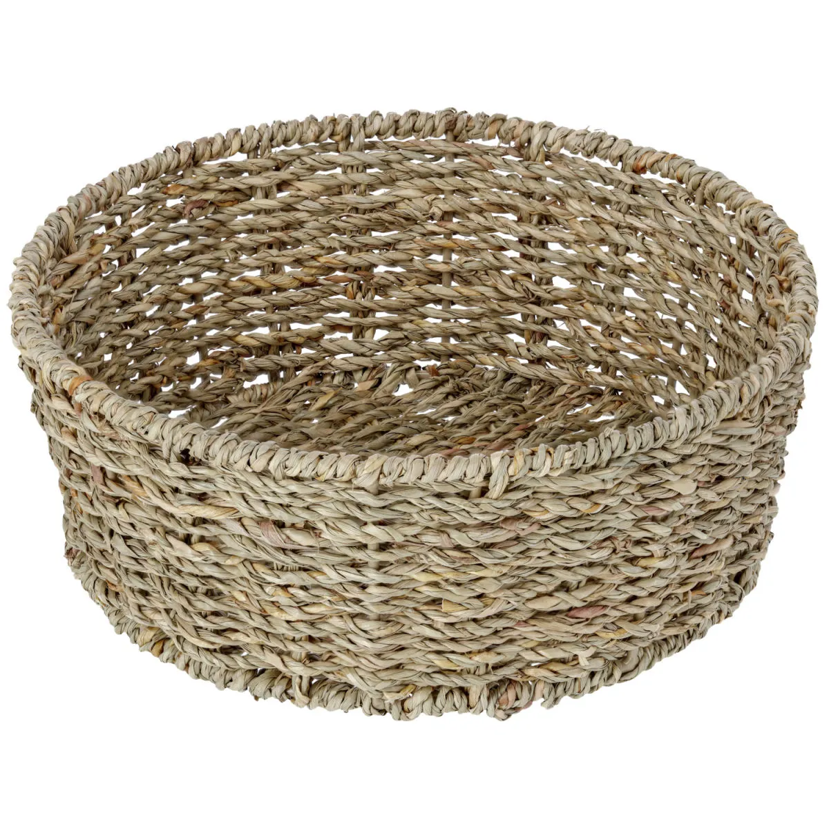 PULSIVA Cestino per il pane Händel rotondo; 24.5x10 cm (ØxH); beige melange/verde melange; rotonda