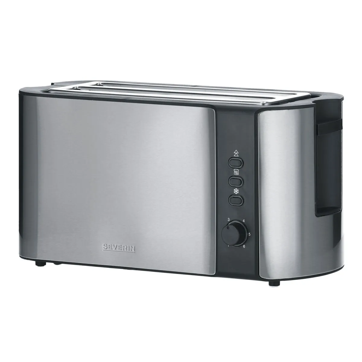 Severin Tostapane automatico a fessura lunga AT 2590; 38x18x19 cm (LxPxH); acciaio inox/nero