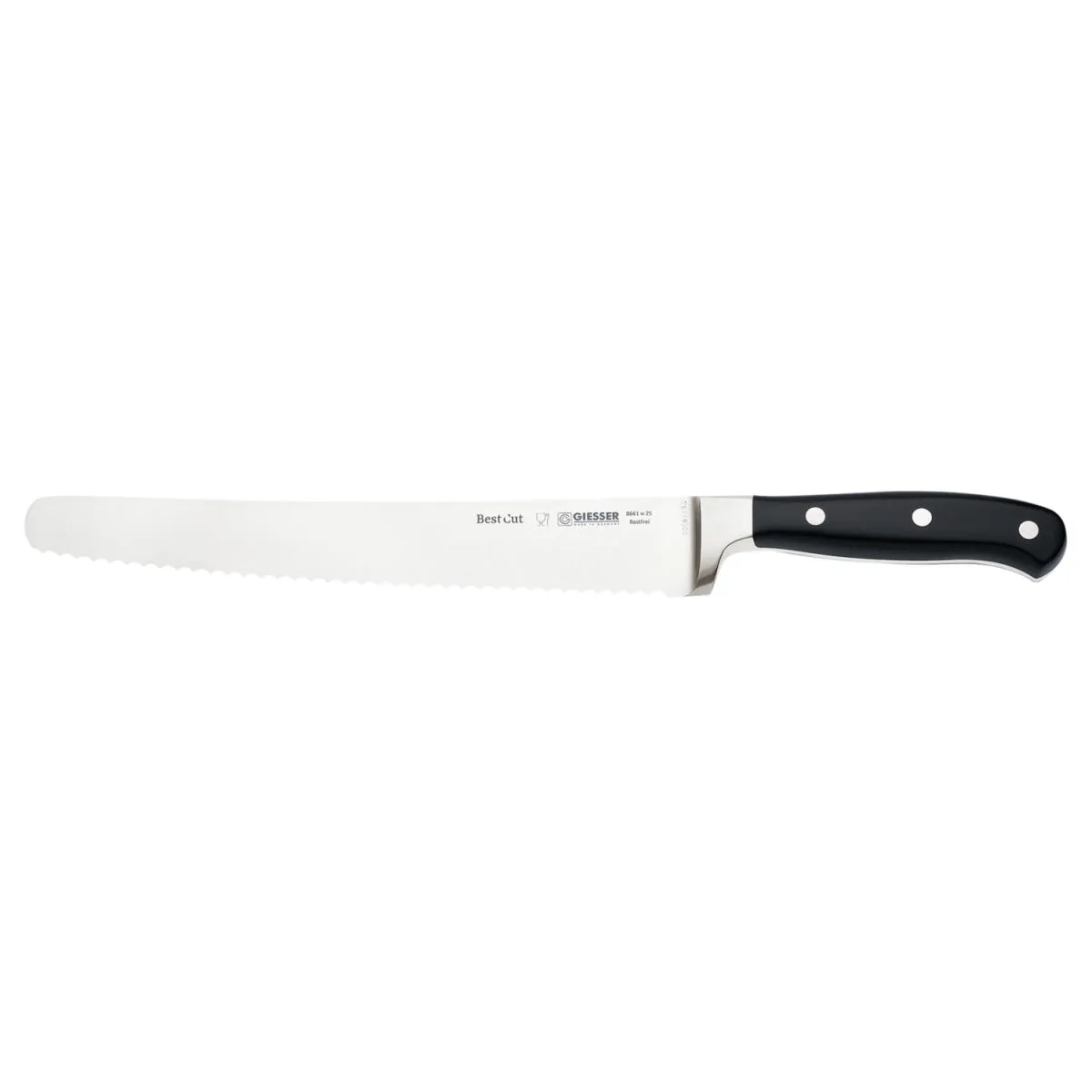 Giesser Coltello per il pane BestCut; lunghezza lama 25 cm; nero
