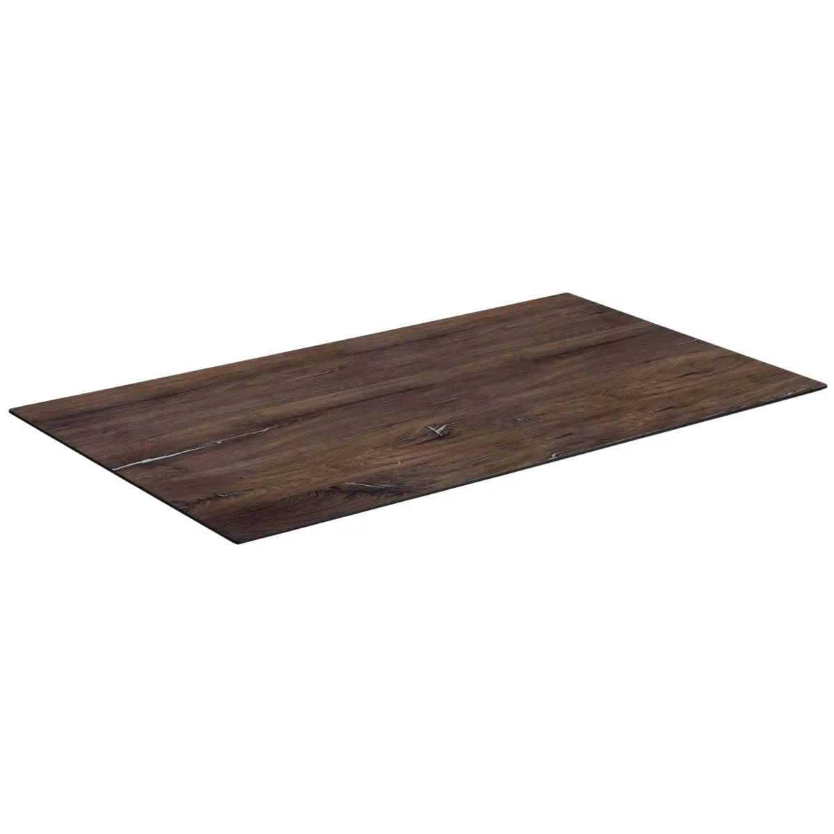 VEGA Piano da tavolo HPL da esterno Lift rettangolare; 130x80 cm (LxL); marrone scuro; rettangolare