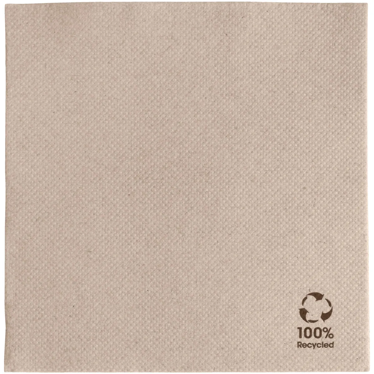 GARCIA DE POU Tovaglioli in confezione risparmio Ecolabel Piega 1/4; 25x25 cm (LxL); naturale; 3000 pz. / Pacco