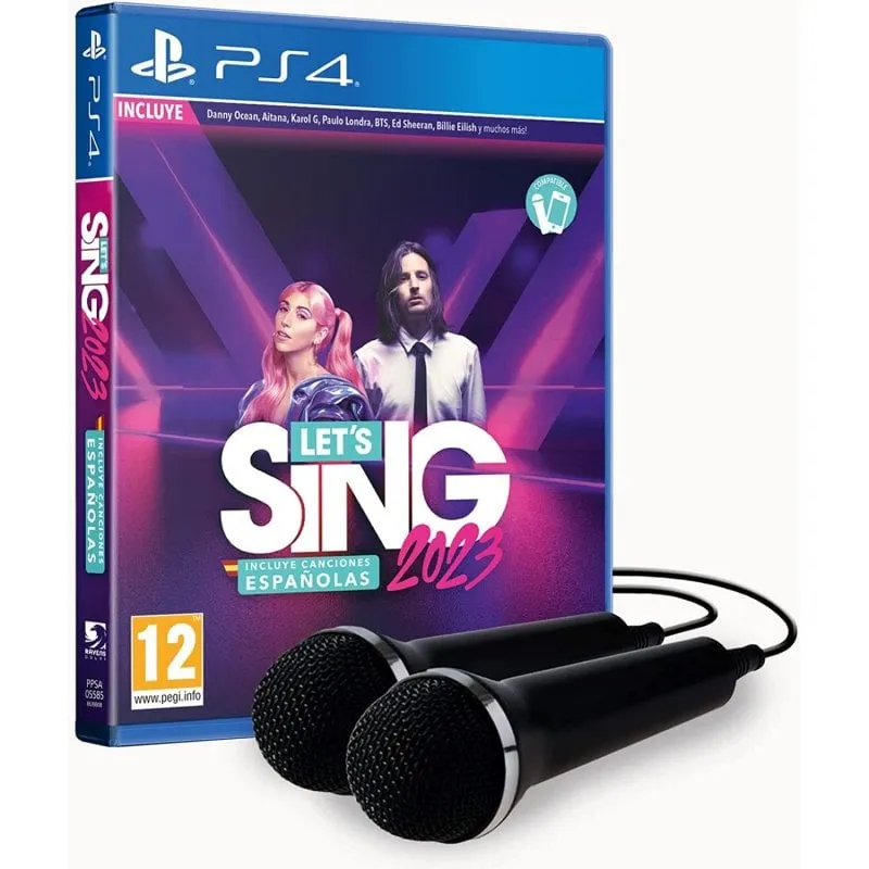 Cantiamo 2023 Include canzoni spagnole + 2 microfoni PS4