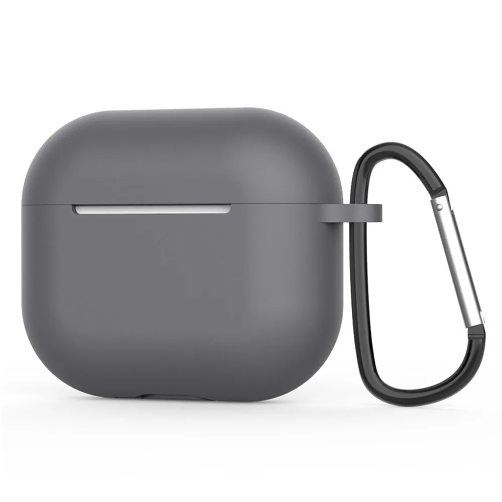 Custodia Techsuit Silicone per Apple AirPods 4, Grigio