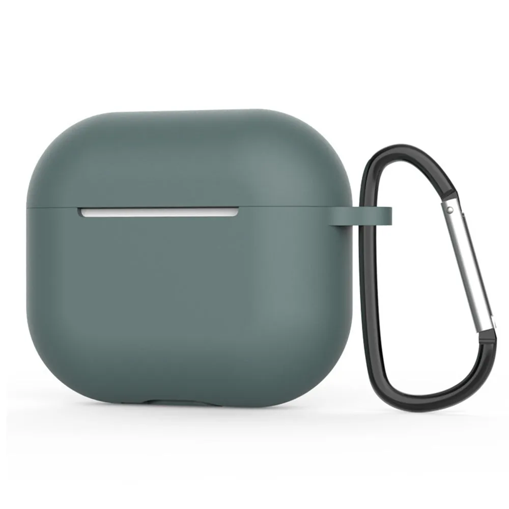 Custodia Techsuit Silicone per Apple AirPods 4, Verde Scuro