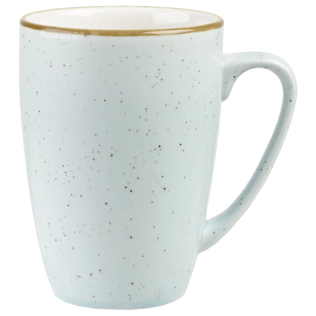 12x Churchill Tazza mug Stonecast Duck Egg; 340 ml, 10.6x11 cm (ØxH); blu chiaro/marrone; 12 pz. / Pacco