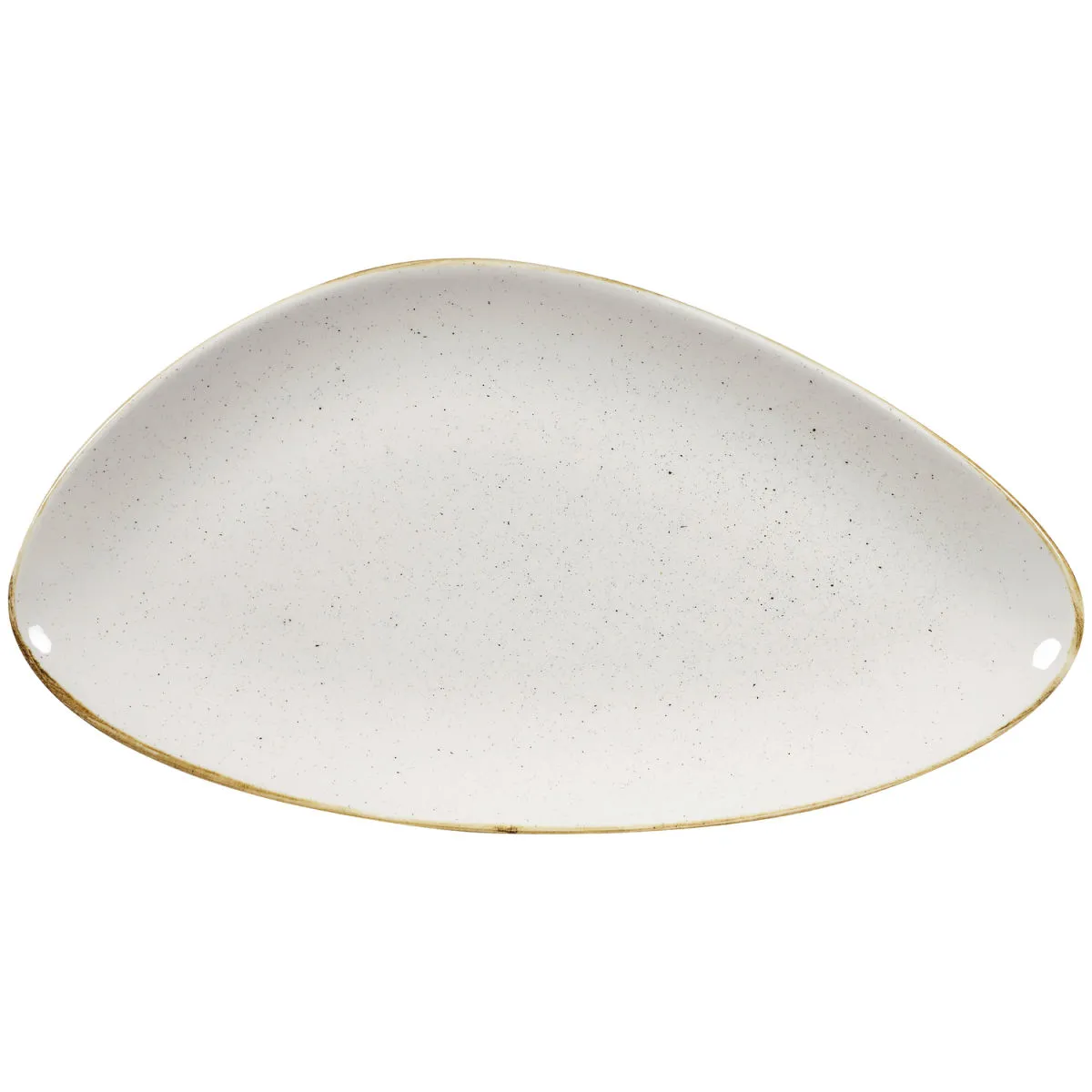 6x Churchill Chefs piatto Stonecast Barley White triangolare; 18.8x35.5x18.8 cm (LxLxH); bianco/marrone; triangolare; 6 pz. / Pacco