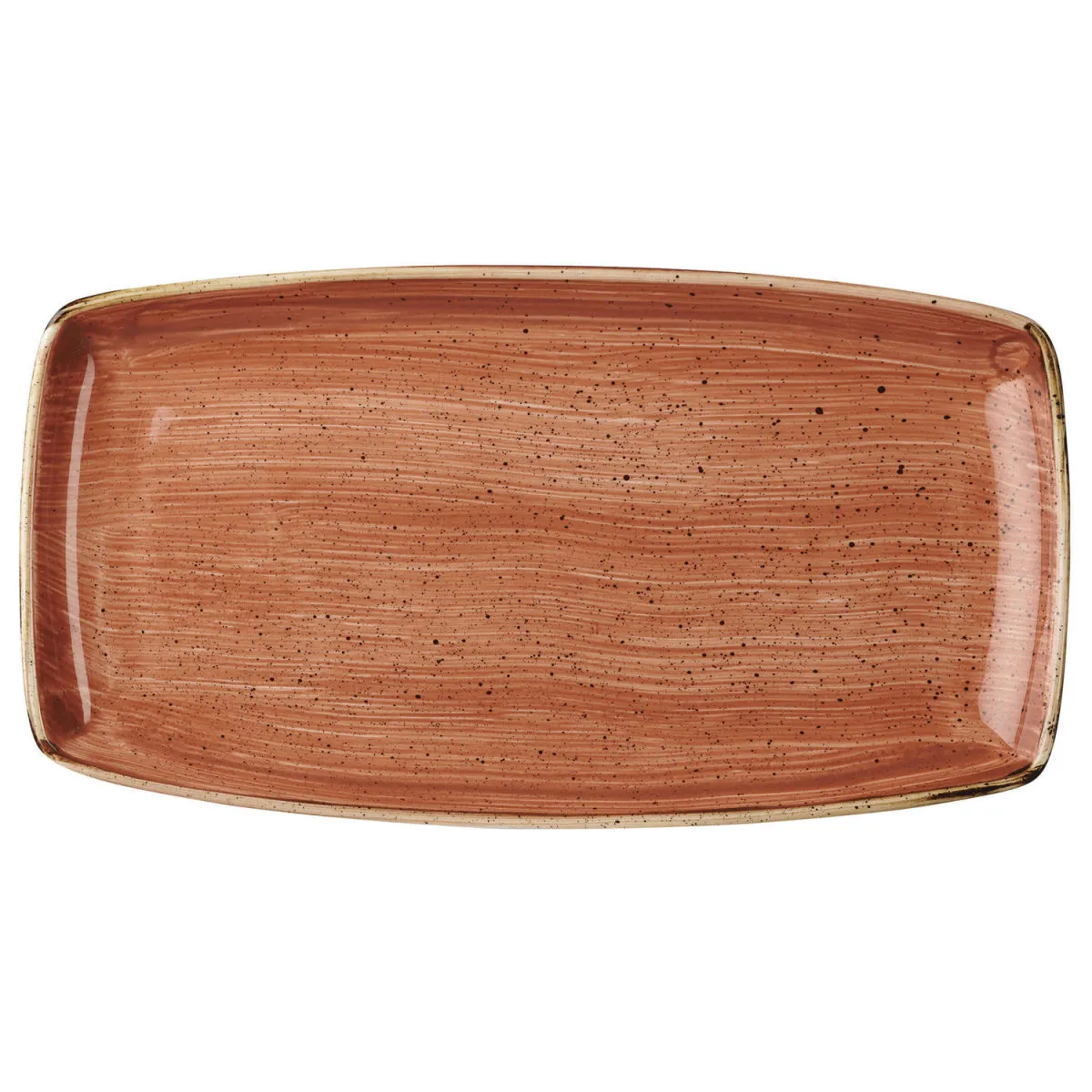 12x Churchill Piatto ovale Stonecast Orange; 29.5x15 cm (LxL); arancione/marrone; rettangolare; 12 pz. / Pacco