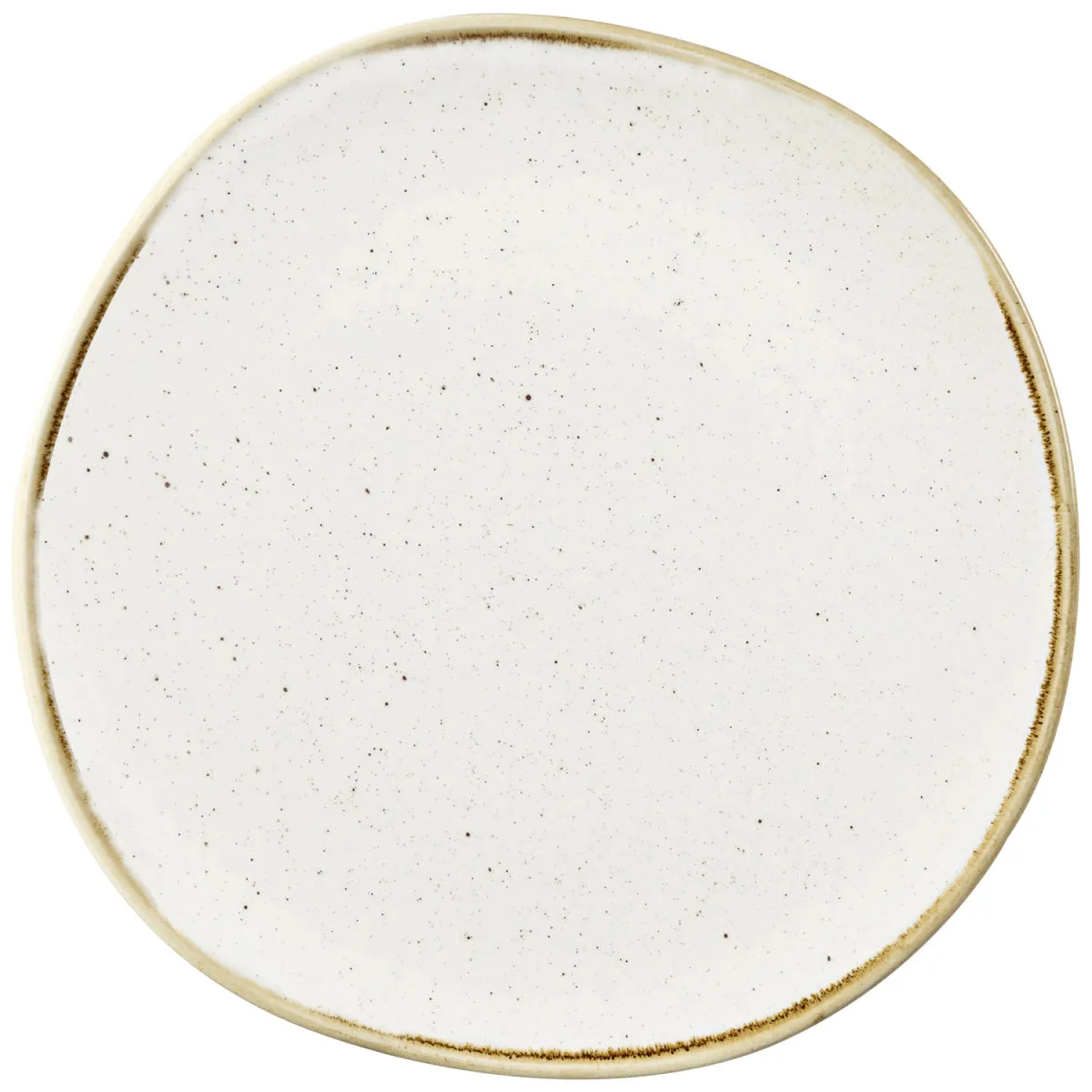 12x Churchill Piatto piano Stonecast Barley White organico; 26.4 cm (L); bianco/marrone; organica; 12 pz. / Pacco