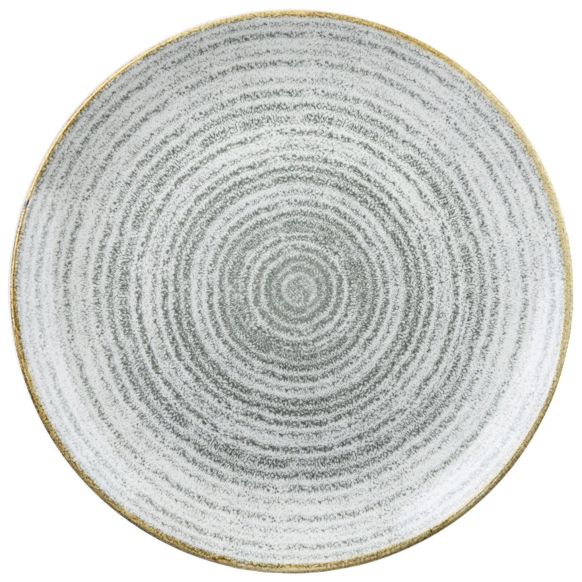 12x Churchill Piatto piano Studio Prints Stone Grey Coupe; 26 cm (Ø); grigio chiaro/marrone; rotonda; 12 pz. / Pacco