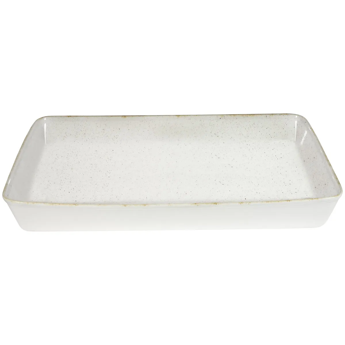 2x Churchill Piatto fondo Stonecast Hints Barley White GN 1/1; 6000 ml, 53x32.5x6.2 cm (LxLxH); bianco/marrone; rettangolare; 2 pz. / Pacco