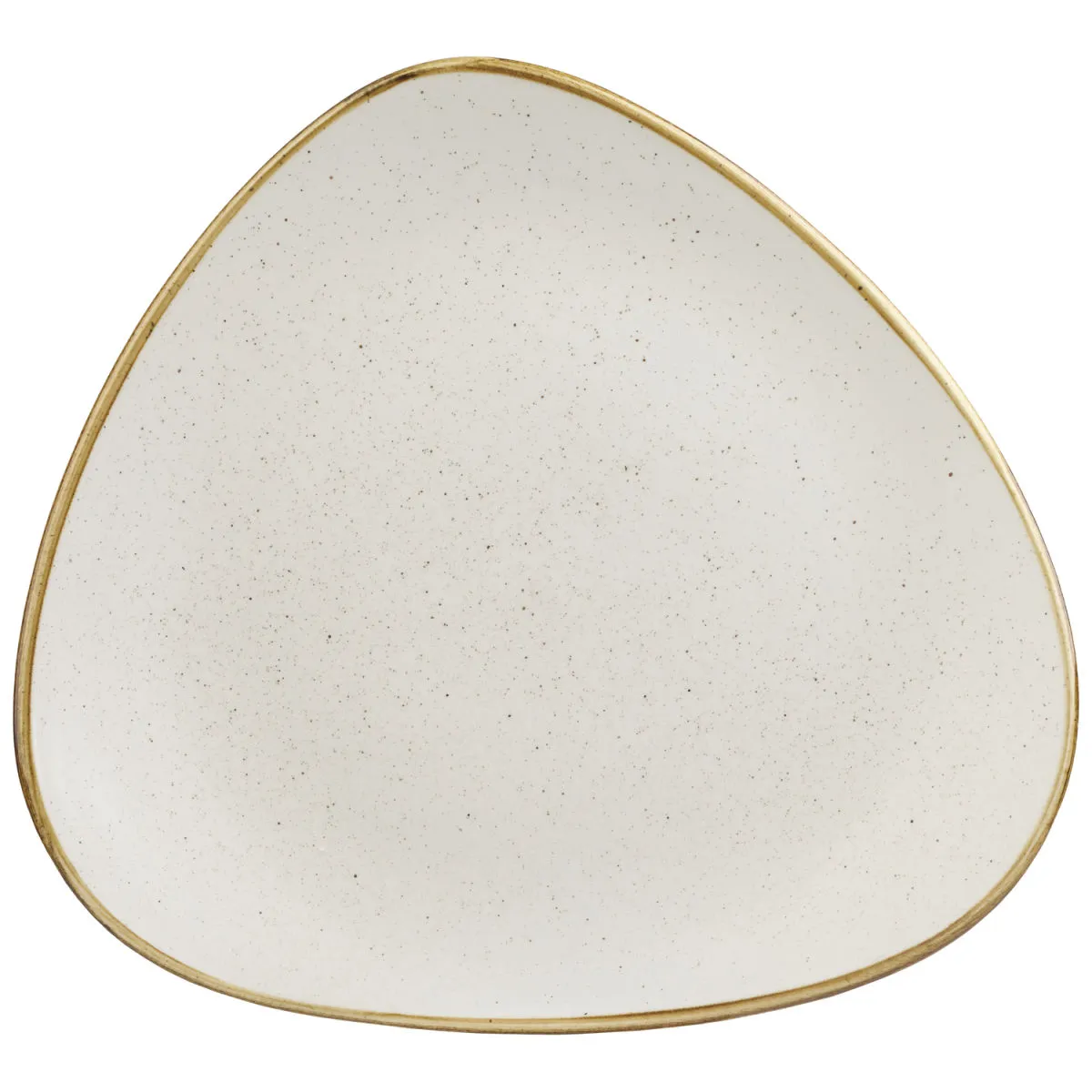 12x Churchill Piatti Stonecast Barley White triangolari; 26.5 cm (L); bianco/marrone; triangolare; 12 pz. / Pacco