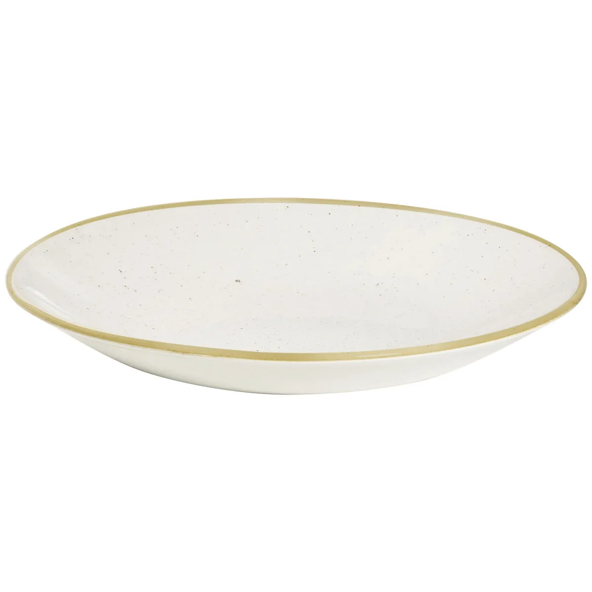 12x Churchill Piatto fondo Stonecast Barley White Coupe; 450 ml, 25 cm (Ø); bianco/marrone; rotonda; 12 pz. / Pacco