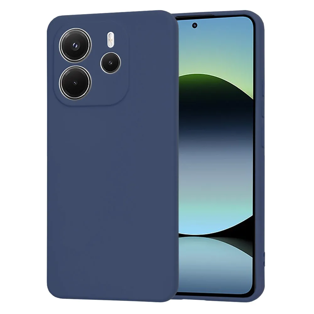 Custodia per Xiaomi Redmi Note 14 4G (Standard), Techsuit, SoftFlex, Blu scuro