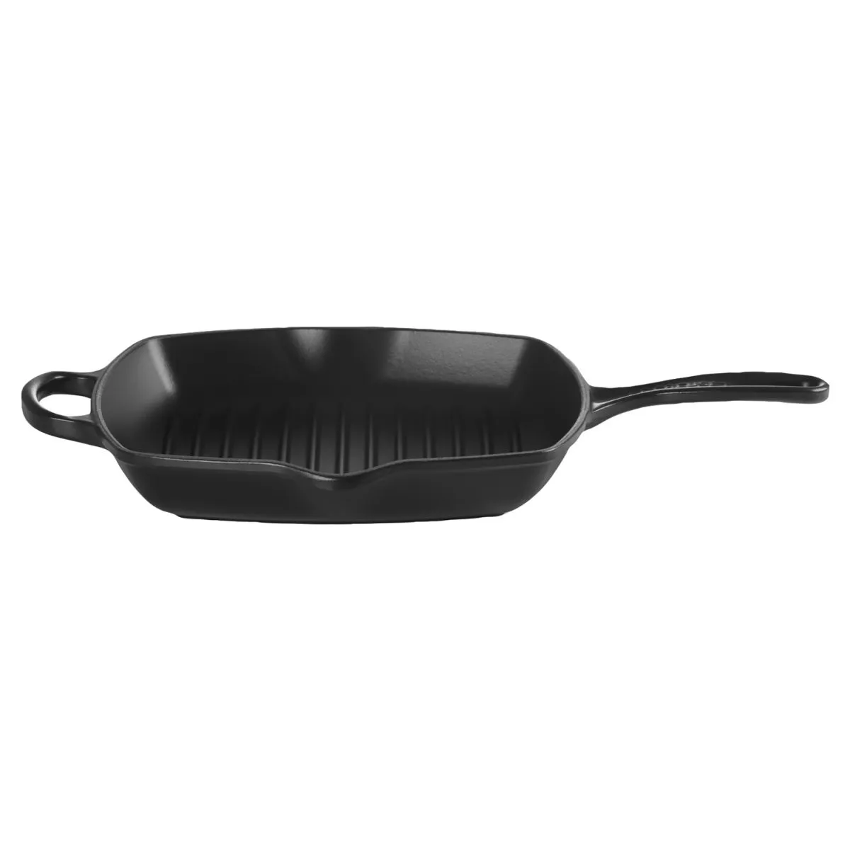 Le Creuset Griglia Signature con manico; 26x26 cm (LxL); nero; quadrata